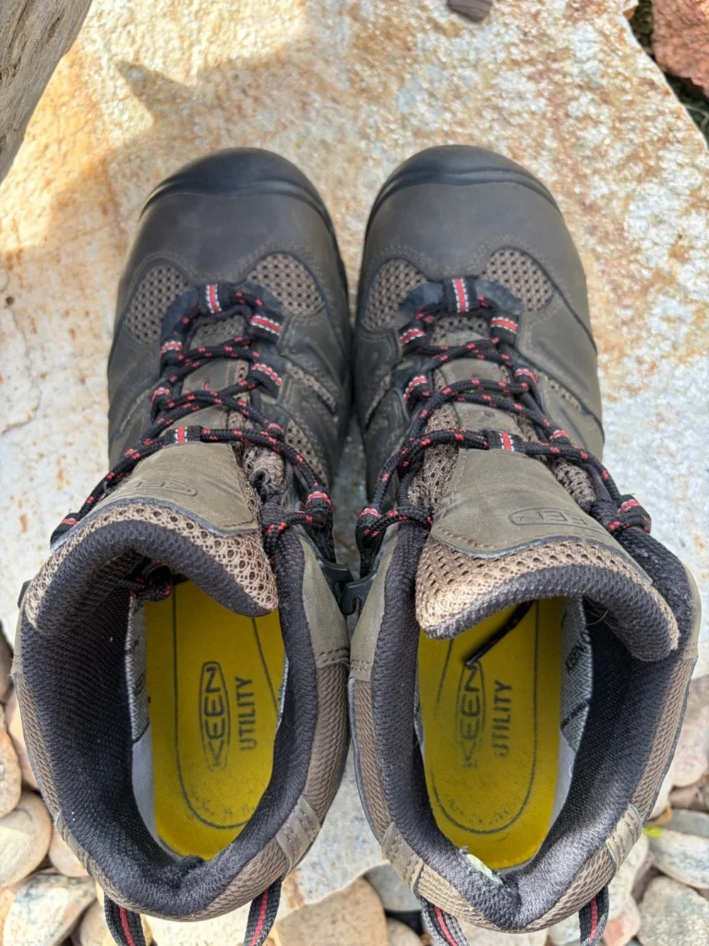 KEEN‎ Utility Composite Toe Work Boots Mens 11.5D EH ASTM F2413 Waterproof Black